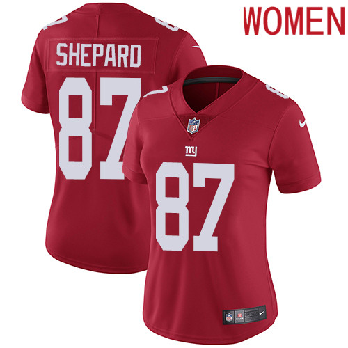 2019 Women New York Giants #87 Shepard red Nike Vapor Untouchable Limited NFL Jersey->women nfl jersey->Women Jersey